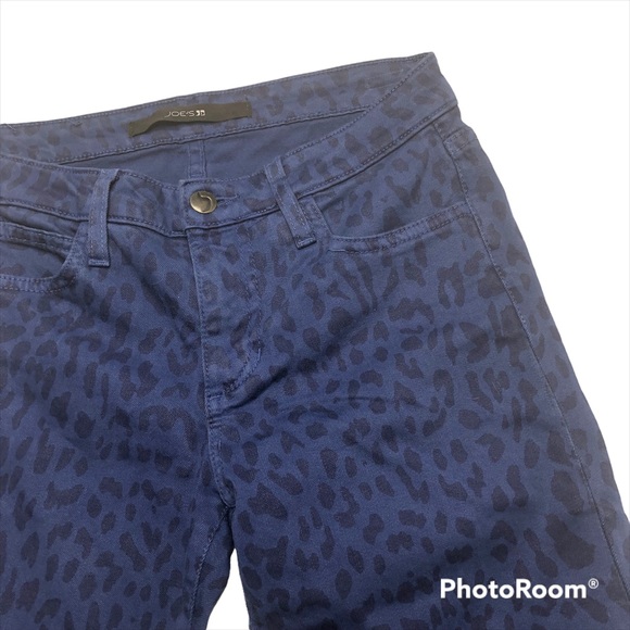 Joe’s Jeans High Water Medieval Blue Animal Print Low Rise Stretch Skinny Jeans - Picture 9 of 14